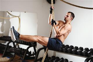 Rope climbing workout