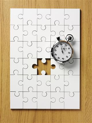 Stopwatch on a Jigsaw Puzzle