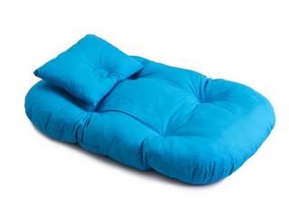 Blue baby pad and pillow