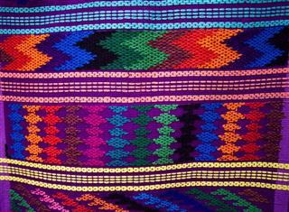 Traditional Colorful Central American Rug