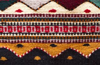 Traditional Mexican Wool Woven Rug