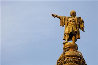 Chistopher Columbus Monument In Barcelona