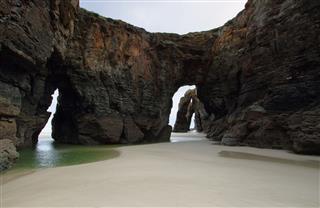 Beach Of The Cathedrals In Ribadeo