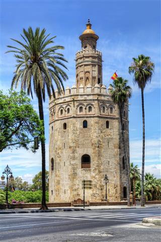 Torre Del Oro In Seville