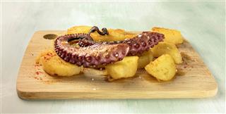 Octopus With Fried Potatoes
