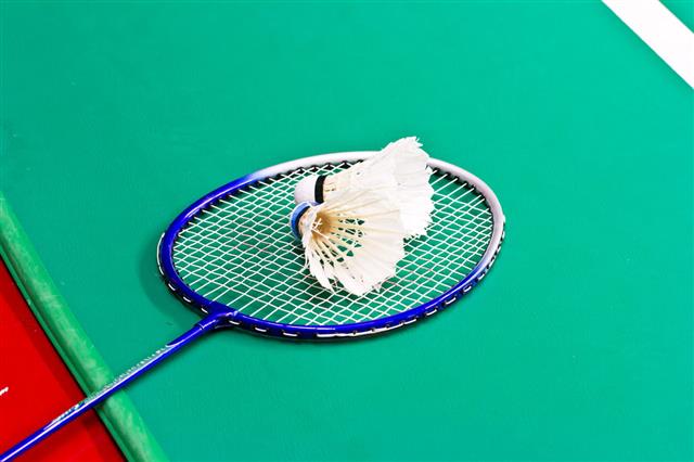 Badminton Rackets And Shuttlecock