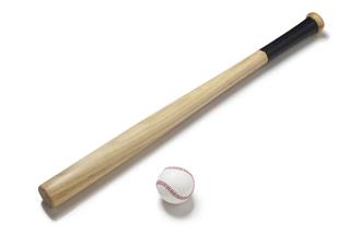 Baseball And Baseball Bat