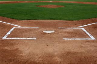 Baseball Field At Home Plate