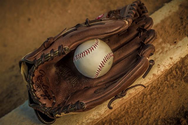 Baseball Glove And Ball