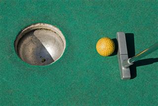 Detail Of Miniature Golf Course