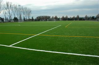 Soccer Field With Artificial Turf