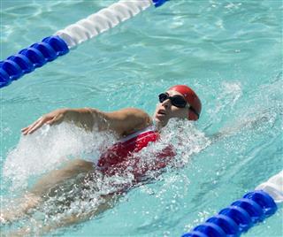 Athlete Swimming