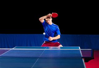 Table Tennis Player Isolated