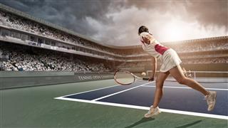 Tennis Player In Action