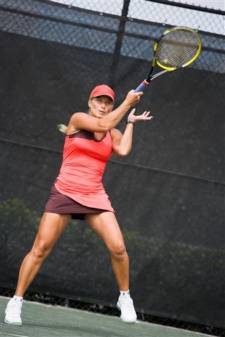 Mature Woman Tennis Player