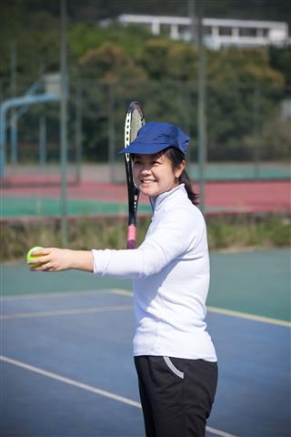Woman Play Tennis