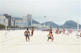 Volleyball On Copacabana Beach