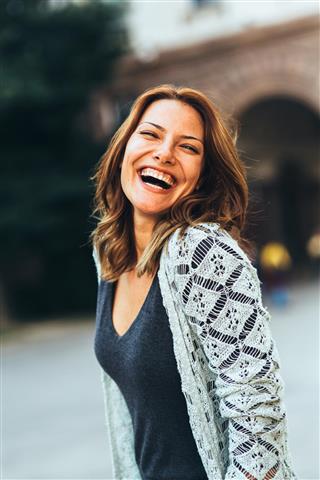 Portrait Of A Happy Woman