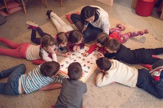 Kids Learning In Preschool