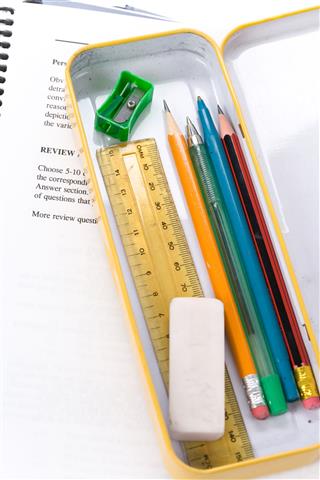 Metal Pencil Case And Book