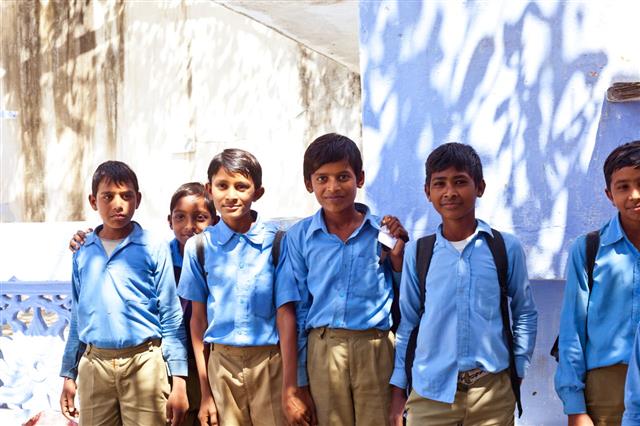 Group Of Happy Indian Children