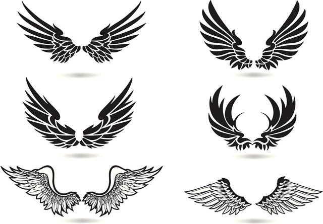 Illustration of angel wings