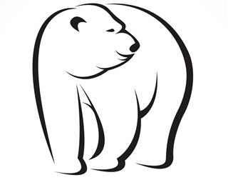 Vector image of bear design