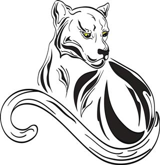 Panther tattoo design