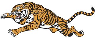 Tiger jump tattoo