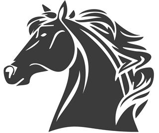 Horse head logo design