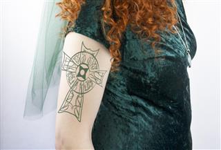 Celtic cross tattoo
