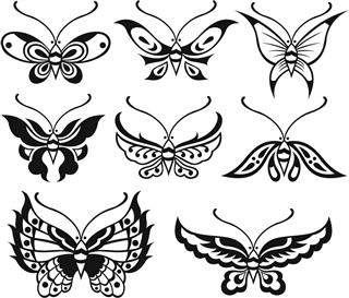 Butterfly tattoo collection