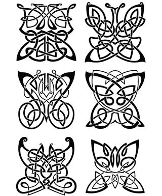 Celtic butterflies tattoo