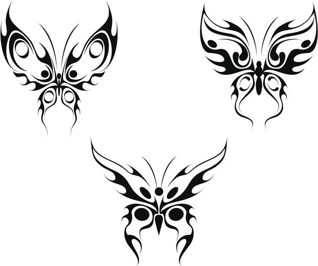 Butterfly in tribal design
