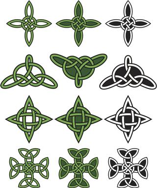 Green celtic knots