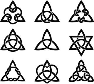 Celtic Triangle Knots