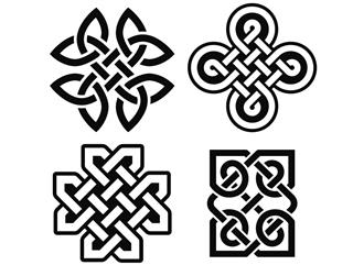 Celtic patterns tattoo