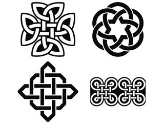 Celtic irish patterns and knots
