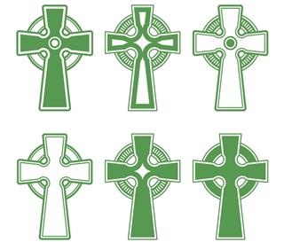 Celtic green cross tattoos