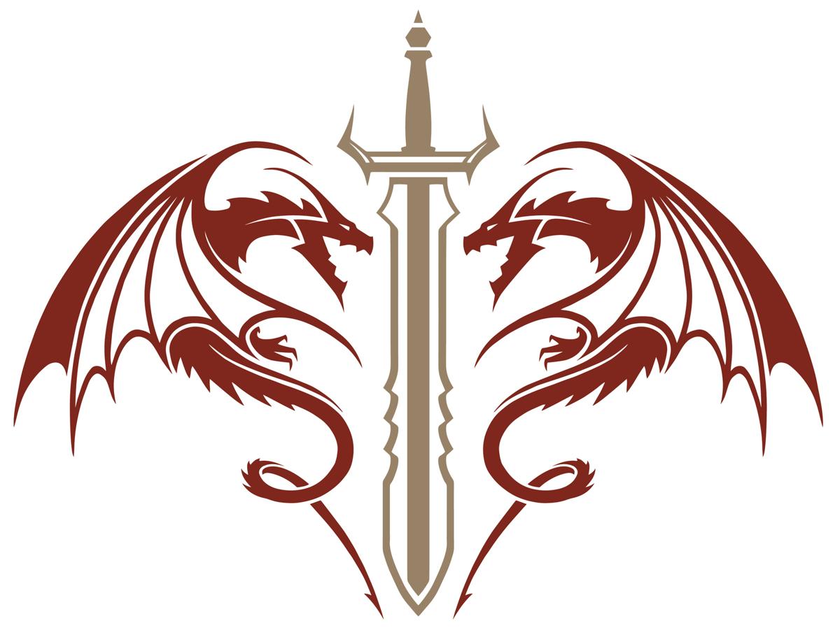 Sword Dragons Temporary Tattoo  EasyTatt