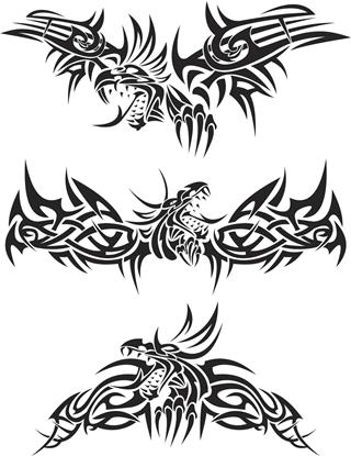 Dragons illustration tattoos