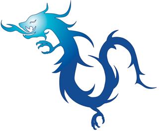 Blue dragon tattoo