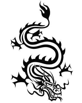 Tribal dragon design