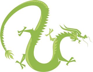 Green dragon symbol