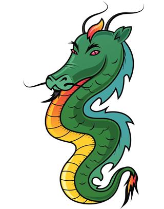Chinese dragon illustration