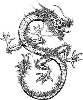 Japanese Oriental Dragon