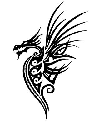 Dragon fantasy tattoo image