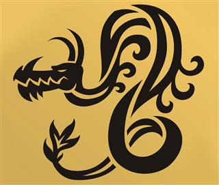 Dragon face vector illustration