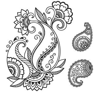 Flower tattoo designing