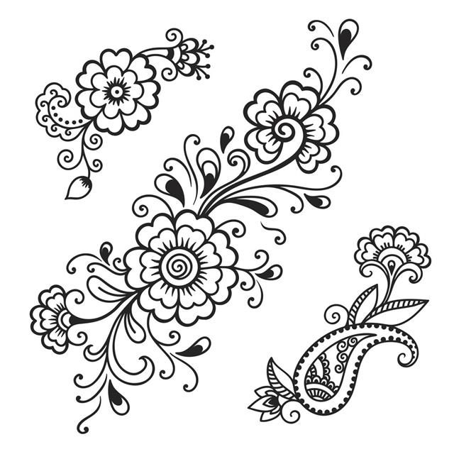 Flower decoration tattoo